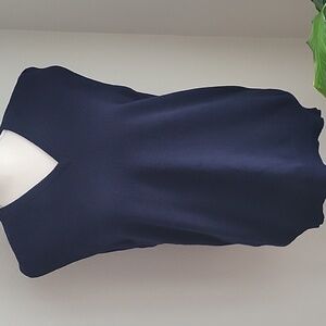 L.L. Bean Cashmere Men's Blue V-Neck Vintage Sweater Vest